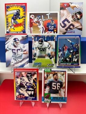 Lawrence Taylor Giants Vintage lot of 8